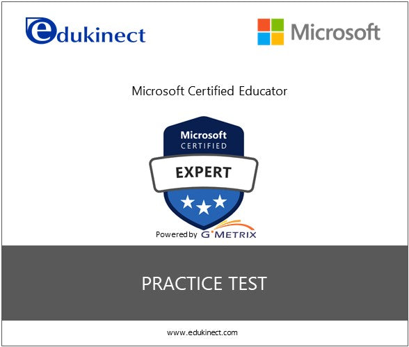 GMetrix Practice Test for Microsoft Certified Educator (MCE)