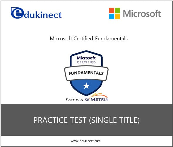GMetrix Practice Test for Microsoft Certified Fundamentals - Single Title